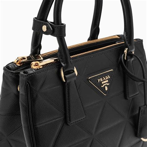 borsa prada nera e oro|prada borse da donna.